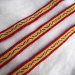 Brettchengewebte Borte aus Wolle, A32_Fv1 - 4