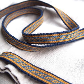 Tablet woven trim with Oseberg pattern, A02_Fv4