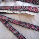 Brettchengewebte Borte aus Wolle, D02_Fv1 - 2