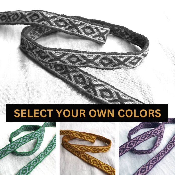 Krajka tabliczkowa wzór OXOX, kolory do wyboru, A05b_Tmix