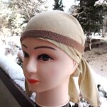 Handwoven woolen headband, plain weave, RH01_Tv2 - 2