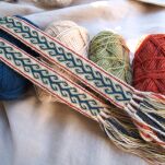 Tablet woven belt for historical re-enactment and LARP,  B07_Tv3 - 3