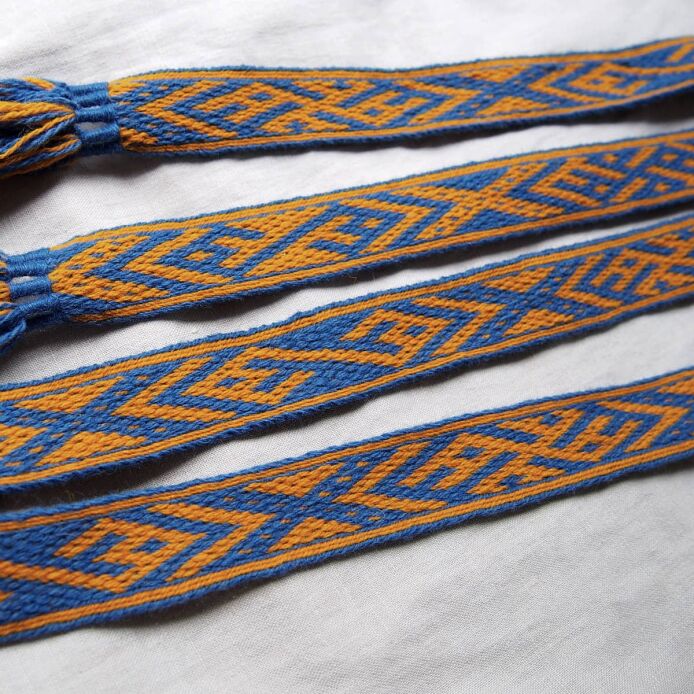 Krajka tabliczkowa z wełny, wzór z Birki, D11_D07_Tv2