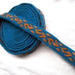 Brettchengewebte Borte aus Wolle, Kekomaki, D03_Tv2 - 3