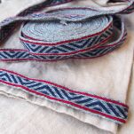 Brettchengewebte Borte aus Wolle , A33_Fv2 - 2