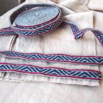 Brettchengewebte Borte aus Wolle , A33_Fv2 - 3