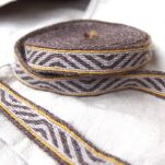 Brettchengewebte Borte aus Wolle A33_Fv1_1 - 3