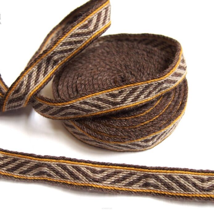 Brettchengewebte Borte aus Wolle A33_Fv1_1