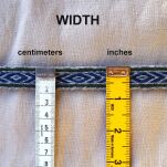 Brettchengewebte Borte aus Wolle , T02b_Tv2 - 3