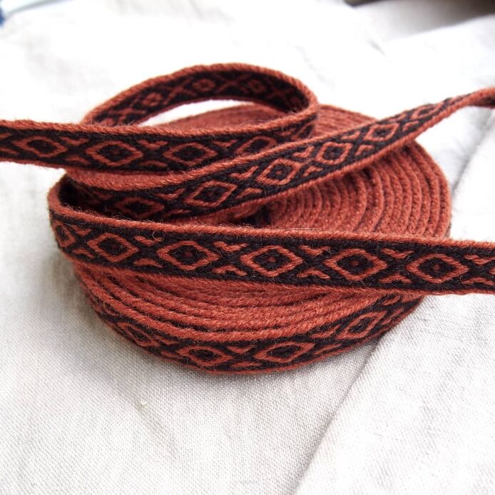 Brettchengewebte Borte aus Wolle, T01_Tv3