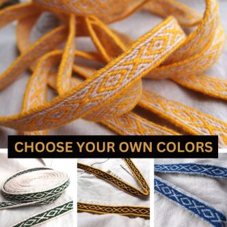 Krajka tabliczkowa wzór OXOX, kolory do wyboru, T02_Tmix