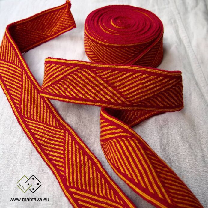 Szeroka krajka tabliczkowa na kaftan vendel, wybierz własne kolory, C08B_Tv1