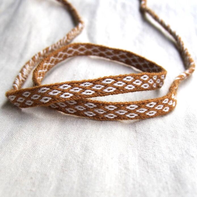 Krajka tabliczkowa – opaska na głowę, czółko, T33_Fv1