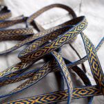 Linen tablet woven trim for historical re-enactment, A4_Lv1 - 3