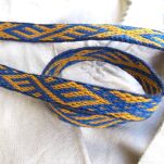 Brettchengewebte Borte aus Wolle, Birka Muster,  D06_Fv1 - 2