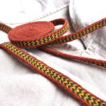 Brettchengewebte Borte aus Wolle ,Novgorod, A35_Tv2 - 2