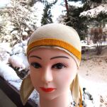Handwoven woolen headband, tabby weave, RH01_Tv1 - 2