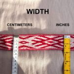 Tablet woven belt for historical re-enactment and LARP,  D44_45_Tv1 - 2