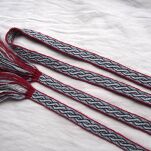 Tablet woven band for historical reenactment, Birka inspired, C01_Tv1 - 2