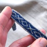 Brettchengewebte Borte aus Wolle,  T02_Tv1 - 2