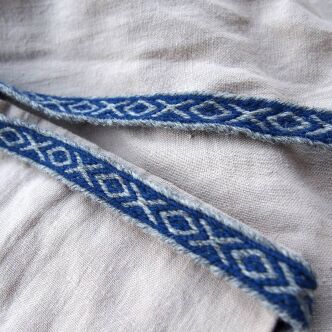 Brettchengewebte Borte aus Wolle,  T02_Tv1