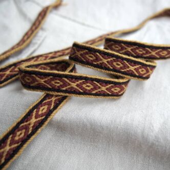 Brettchengewebte Borte aus Wolle, T03_TFv1