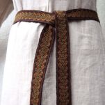 Tablet woven belt for historical re-enactment and LARP,  B07_Tv1 - 3