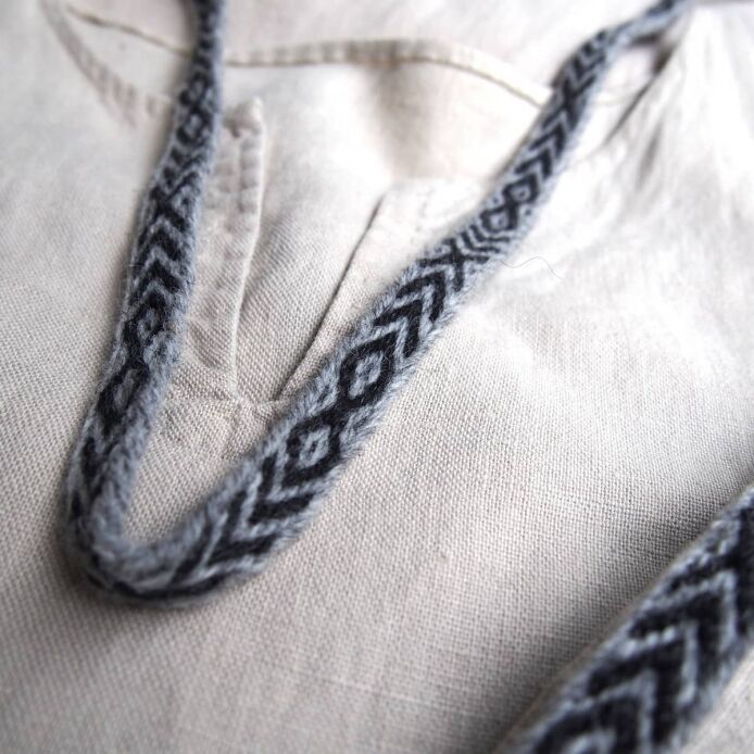 Brettchengewebte Borte aus Wolle , T07_Tv2