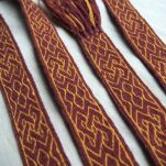 Tablet woven belt for historical re-enactment and LARP, D28_Tv2 - 2