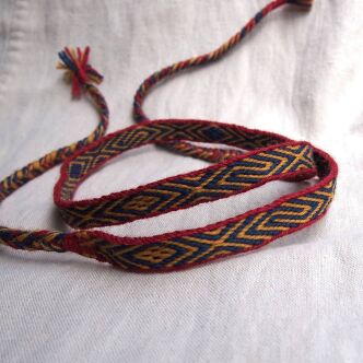 Krajka tabliczkowa – opaska na głowę, czółko, wzór z Vestrum, T16_Fv1