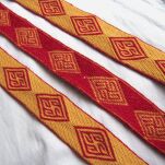 Tablet woven belt for historical re-enactment and LARP, E16_Fv1 - 2