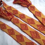 Tablet woven belt for historical re-enactment and LARP, E16_Fv1 - 3