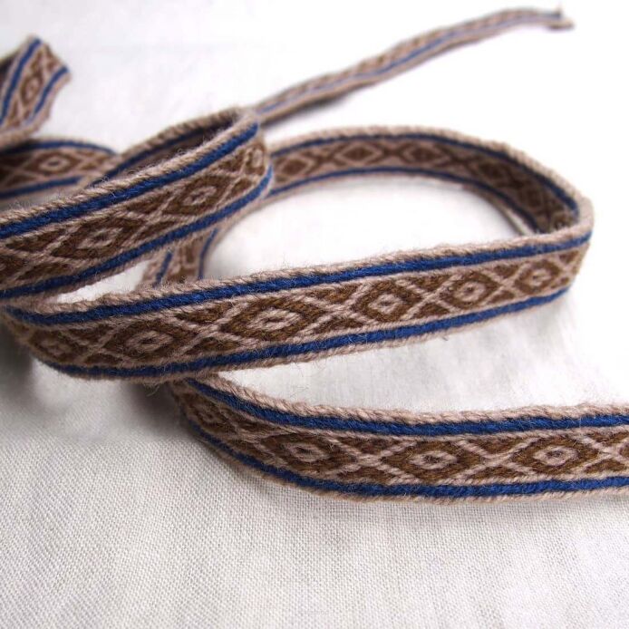 Brettchengewebte Borte aus Wolle, T01b_Tv1