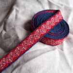 Brettchengewebte Borte aus Wolle , B03_Fv1 - 3