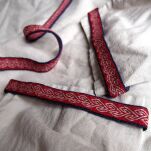 Brettchengewebte Borte aus Wolle , B03_Fv1 - 2